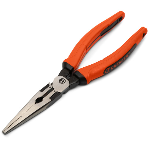 Z2 Long Nose Plier with Dual Material Grip Rawhide Handle, 8" L Cintas