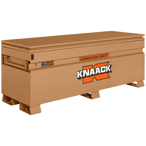 Model 2472 Jobsite Chest with Padlock, 72" x 24" x 28-1/4", Steel, Tan Cintas