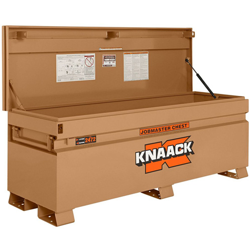 Model 2472 Jobsite Chest with Padlock, 72" x 24" x 28-1/4", Steel, Tan Cintas