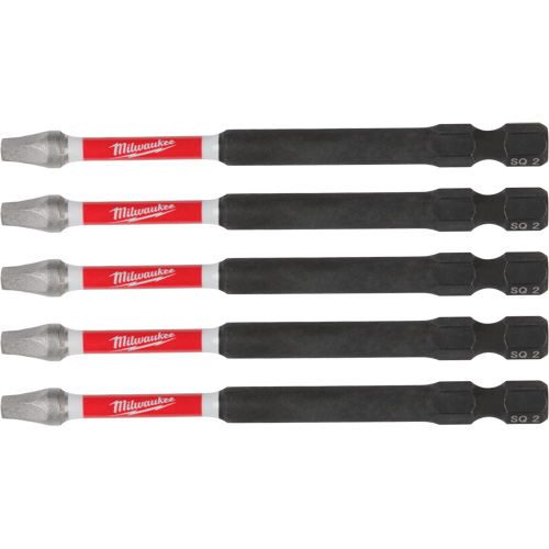 SHOCKWAVE Impact Recess Power Bits, Square, 2 Tip, 3-1/2" Length Cintas