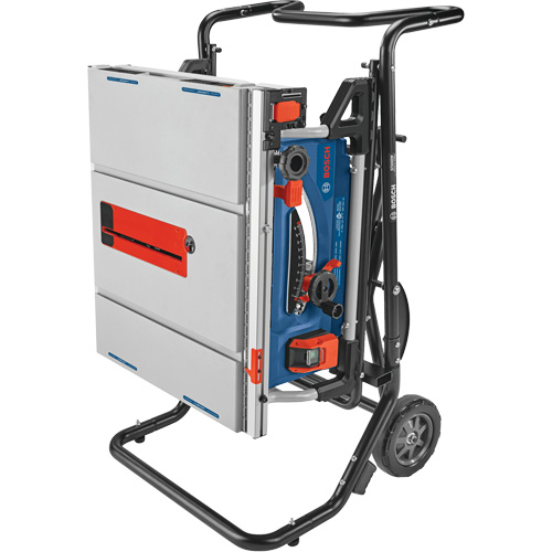 Jobsite Table Saw with Gravity-Rise Wheeled Stand, 120 V, 15 A, 3800 RPM Cintas