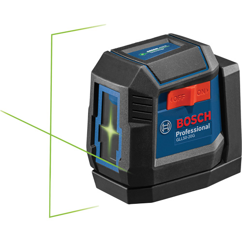 Laser &agrave; lignes crois&eacute;es auto-nivelant &agrave; faisceau vert Cintas