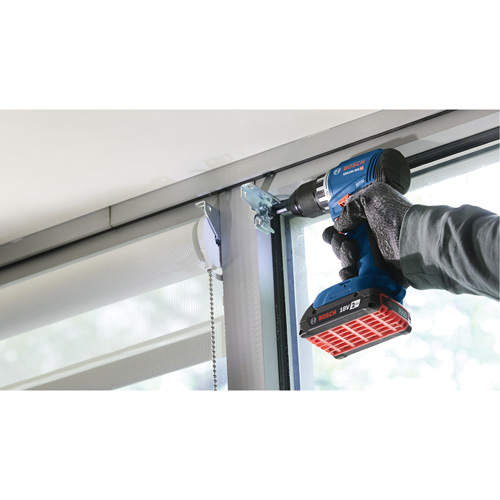 Compact Brushless Drill/Driver Kit, Lithium-Ion, 18 V, 1/2" Chuck, 400 in-lbs. Torque Cintas