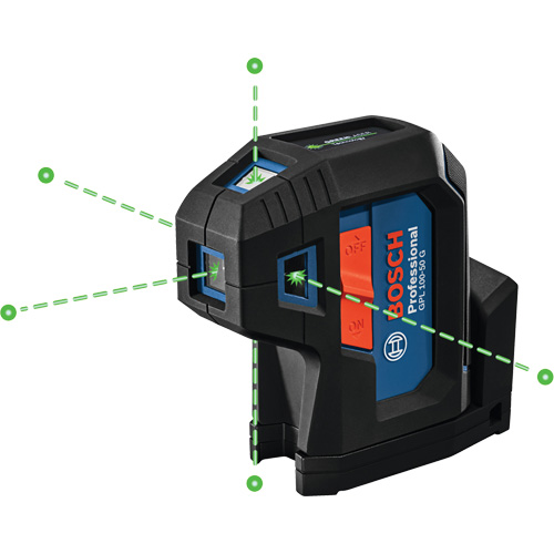 Laser dalignement autonivelant &agrave; faisceau vert &agrave; cinq points Cintas