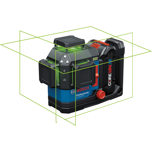 Laser dalignement/nivellement 360 connect&eacute; &agrave; faisceau vert &agrave; trois points Cintas