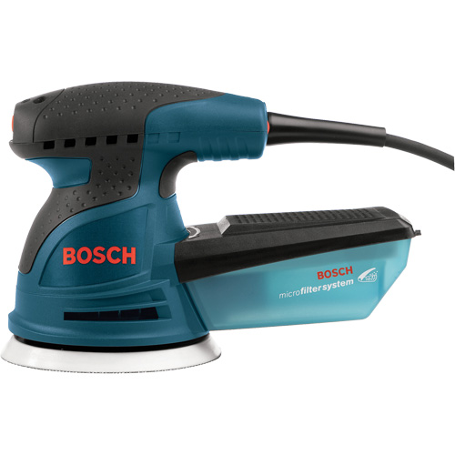 Palm Random Orbit Sander/Polisher, 5" Sand Paper, 2.5 A, 120 V Cintas