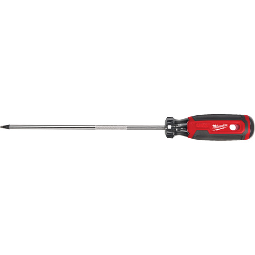 Square Screwdriver, #2 Tip, 12-7/10" L, Cushion Grip Handle Cintas