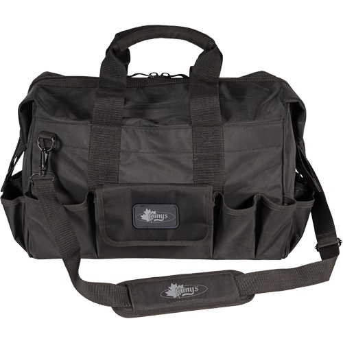 Sac &agrave; outils Phantom 18" pour entrepreneur, Polyester balistique, 25 pochettes, Noir Cintas