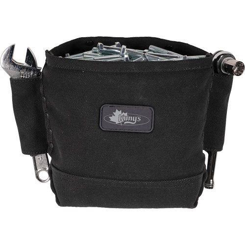 Sac Phantom pour &eacute;crous et boulons avec 2 manchons, Toile, 3 pochettes, Noir Cintas