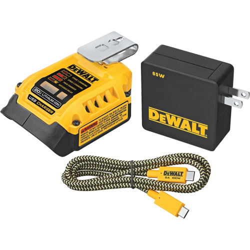 MAX*/FLEXVOLT &reg; 5 Amp USB Charging Kit, 20 V, Lithium-Ion Cintas