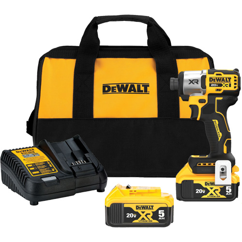 MAX* XR&reg; 3-Speed Impact Driver Kit, 1/4", 1825 in-lbs Max. Torque, 20 V, Lithium-Ion Cintas