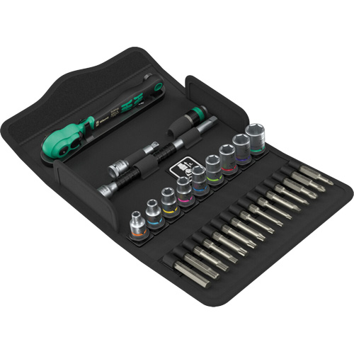 Jeu de cl&eacute; &agrave; cliquet SA 15 Zyklop Comfort avec levier dinversion, 28 Mcx, Prise de 1/4" Cintas