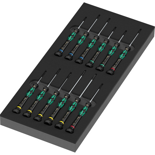 Foam Insert Kraftform Micro Screwdriver Set 2, 13 Pcs. Cintas