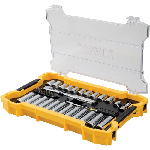 Jeu d'outils 3/8" & 1/2" pour m&eacute;canicien avec plateau & couvercle TOUGHSYSTEM 2.0 Cintas