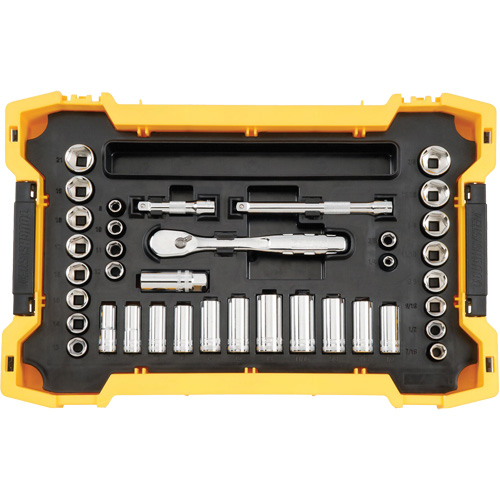 Jeu d'outils 3/8" & 1/2" pour m&eacute;canicien avec plateau & couvercle TOUGHSYSTEM 2.0 Cintas