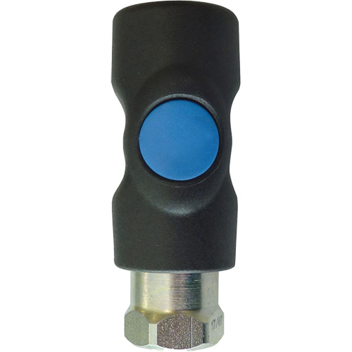 Raccord industriel rapide TOPQUIK S1, Composite en polyester/Acier inoxydable, 1/4", NPT femelle, 174 PSI Cintas