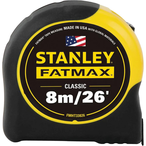 FATMAX&reg; Tape Measure, 1-1/4" x 26'/8 m, Imperial & Metric Graduations Cintas