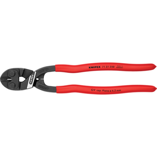 CoBolt&reg; High Leverage XL Compact Bolt Cutters with Notched Blade, 10" L, Center Cut Cintas