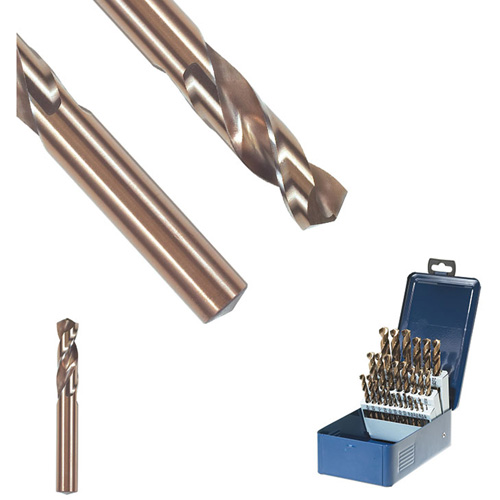 SST+ Stub Length Drill Bit, 1/8", High Speed Steel, 11/16" Flute, 135° Point Cintas