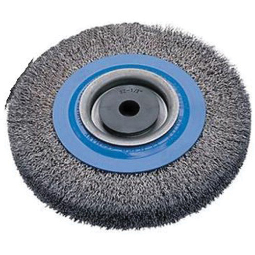 Brosses rotatives &agrave; fils torsad&eacute;s d'&eacute;tabli, 6" dia., Fils 0,0118", Arbre 1/2" - 1-1/4" Cintas