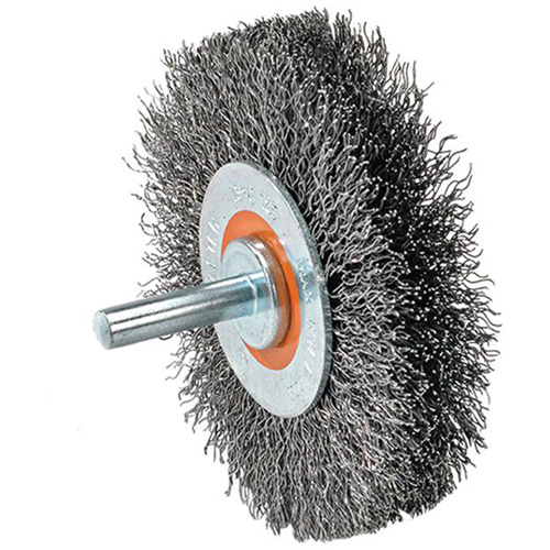 Disque mont&eacute; &agrave; fils cr&ecirc;p&eacute;s, 2" dia., Fils 0,0118" Cintas