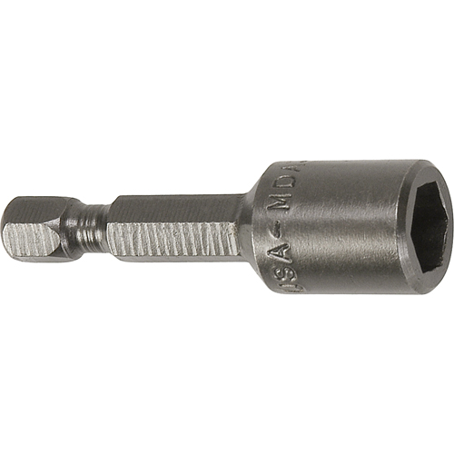 Tourne-&eacute;crou pour vis m&eacute;trique de feuille m&eacute;tallique, Embout 7 mm, Prise 1/4", 44,5 mm lo, Magn&eacute;tique Cintas