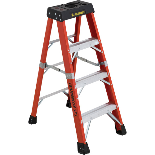 Industrial Extra Heavy-Duty Stepladders (6800 AA Series), 4', Fibreglass, 375 lbs. Capacity, Type 1AA Cintas