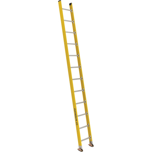 Industrial Extra Heavy-Duty Straight Ladders (5600 Series), 12', Fibreglass, 375 lbs., CSA Grade 1AA Cintas