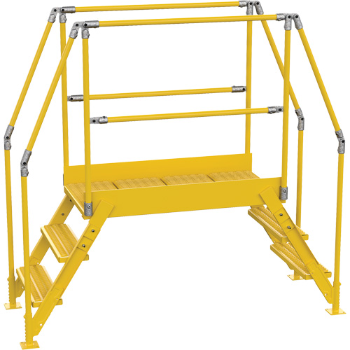 &eacute;chelles de liaison, 90-1/2" Port&eacute;e hors tout, 30" ha x 60" p, 24" Largeur de la marche Cintas