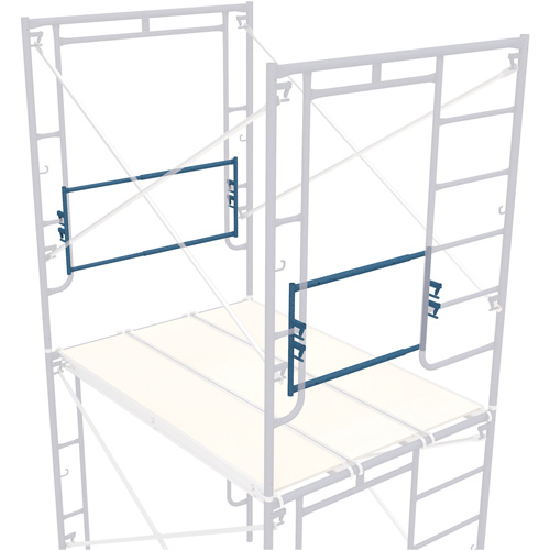 Adjustable End-Stop Scaffolding Guardrail, Guard Rail, 21" H Cintas