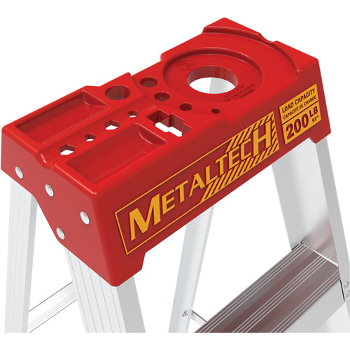 Step Ladder with Paint Tray, 5', Aluminum, 200 lbs. Capacity, Type 3 Cintas