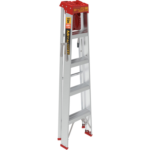 Step Ladder with Paint Tray, 5', Aluminum, 200 lbs. Capacity, Type 3 Cintas