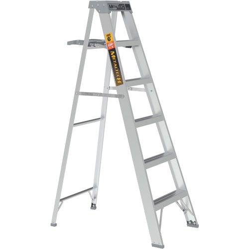 Step Ladder with Paint Tray, 6', Aluminum, 225 lbs. Capacity, Type 2 Cintas