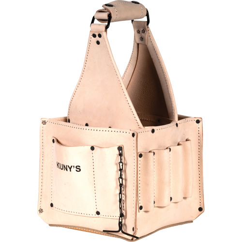 Electrical & Maintenance Tool Pouches, Leather, 17 Pockets, Beige Cintas