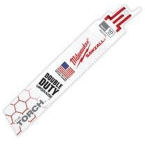 Lame The Torch Sawzall, Bim&eacute;tal, 10 Dents par pouce, 6" lo x 1" la Cintas