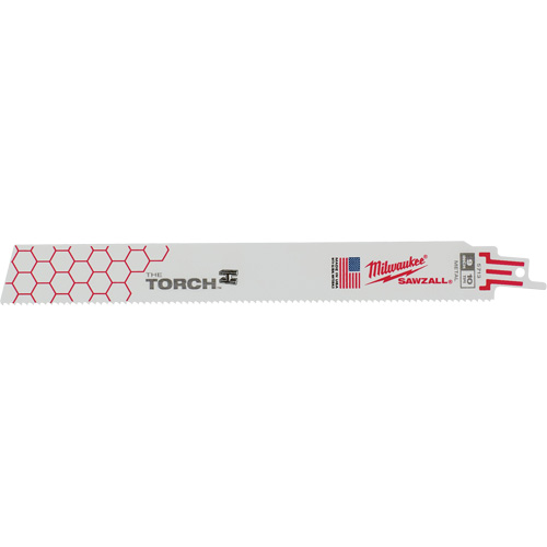Lames The Torch Sawzall, Bim&eacute;tal, 10 Dents par pouce, 9" lo x 1" la Cintas