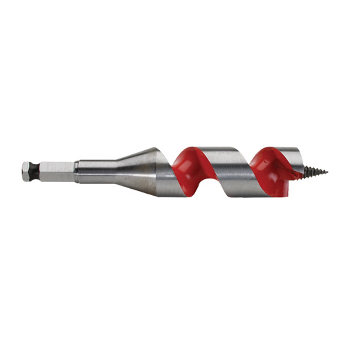 Longue m&egrave;che h&eacute;licoidale pour perceuse, Diam&egrave;tre de 1-1/8", Cannelure 3", Tige 7/16" hexagonal Cintas
