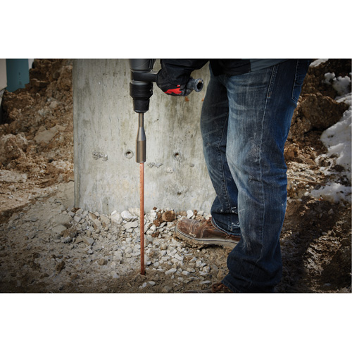 Marteau pour tige de mise &agrave; la terre SDS-Max, Embout 3/4"/5/8", Prise 3/4", Longueur 10" Cintas