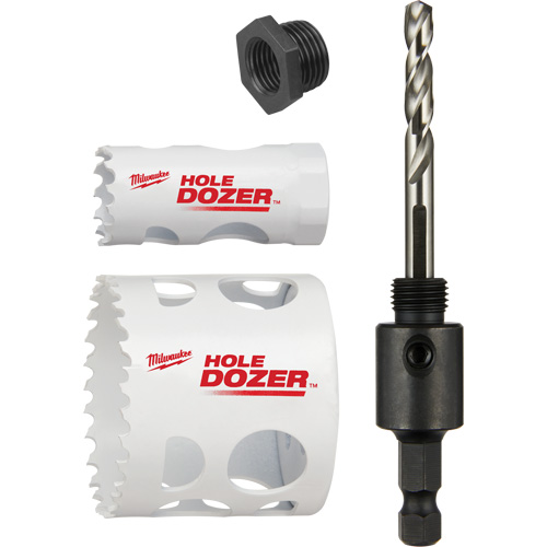 Trousse de scie-cloche Hole Dozer pour verrou de porte, 4 morceaux Cintas