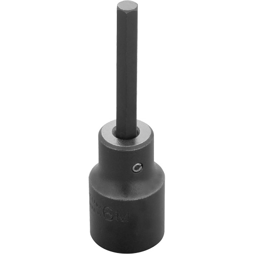 Socket Bit, Hex, 6 mm x 3-1/4" L, 1/2" Drive Cintas