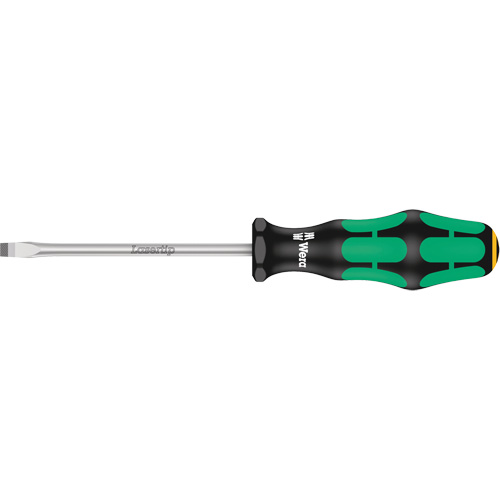 Tapered Slotted Screwdriver, 0.8 mm, 7-3/4" L, Plastic Handle Cintas