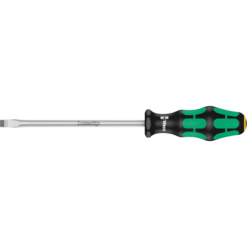 Tapered Slotted Screwdriver, 7 mm, 10-1/16" L, Plastic Handle Cintas