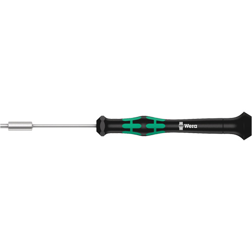 Micro-tournevis pour embouts, 2,0 mm prise, 6-3/16" lo, Non magn&eacute;tique Cintas