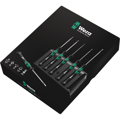 Micro Series Screwdriver Set with Rack, 6 Pcs. Cintas