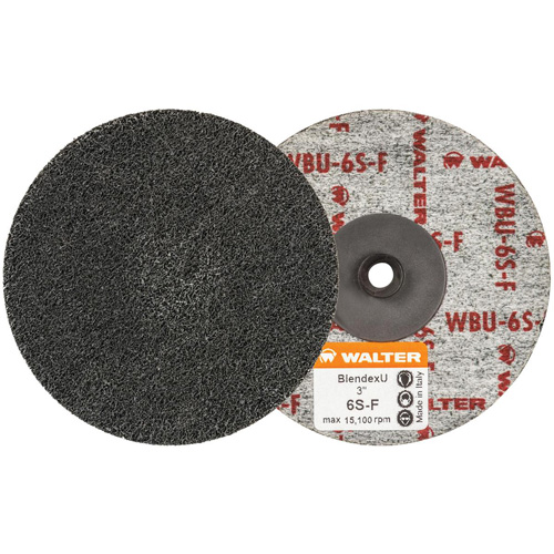 Twist Blendex U Discs, 3" Dia., Super Fine Grit, Silicon Carbide Cintas