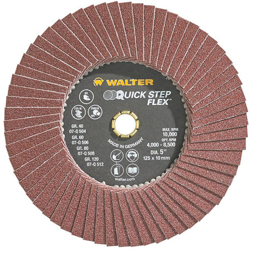 QUICK-STEP FLEX, 5" x Type 29, Grain 80, Oxyde d'aluminium Cintas