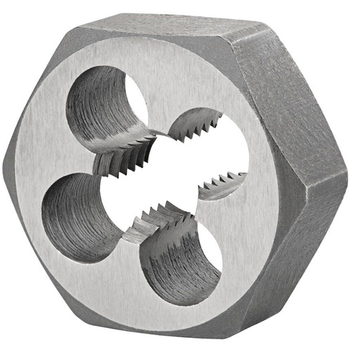 Fili&egrave;re de refiletage hexagonale pour boulon, dia. 0,71", Filet de M6x1, Acier rapide Cintas