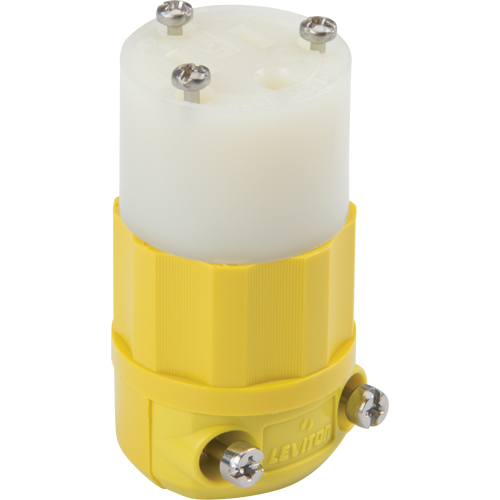 Industrial Straight Blade Connector, 5-15P, Nylon Cintas