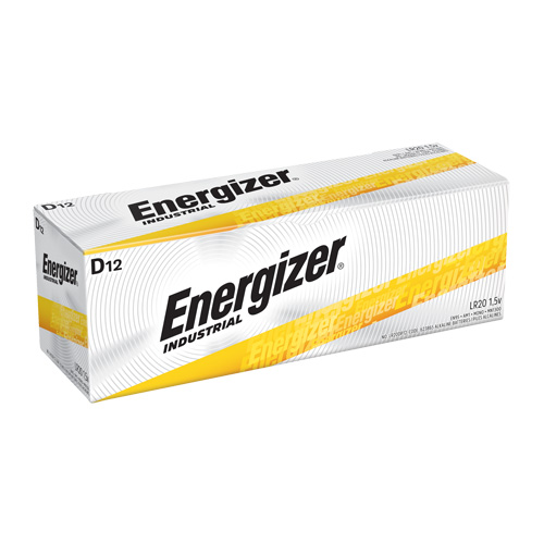Alkaline Industrial Batteries, D, 1.5 V Cintas