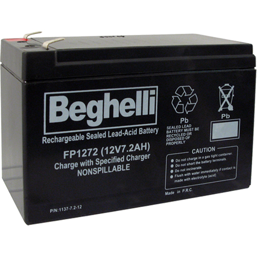 Sealed Lead Acid Batteries, 12 V, 7.2 Ah Cintas